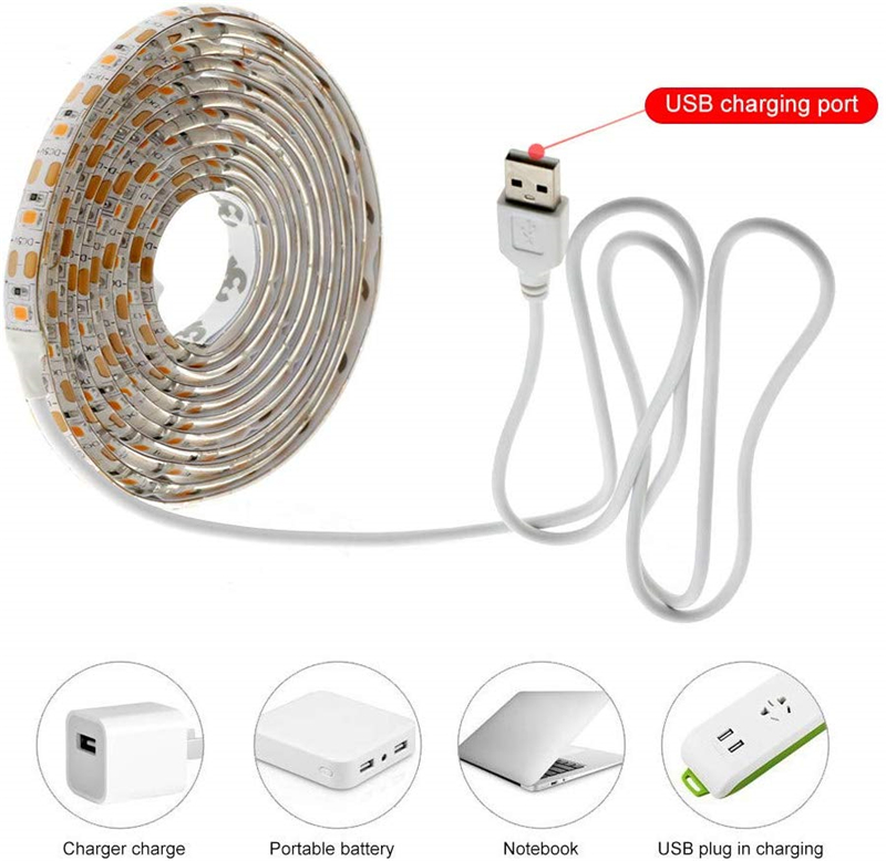 LED Grow Light Full Spectrum Plant Grow Strip Light USB 5V 2835 SMD Flexible Lamp for Indoor Plant Flower Seedling