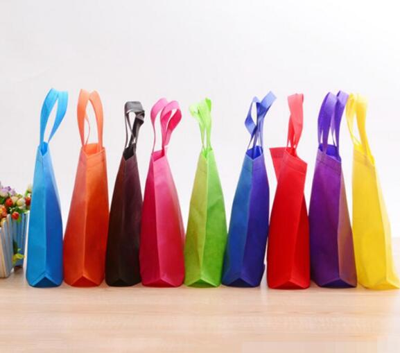26cm*33cm manufacturer custom-made off-the-shelf non-woven bag carry shopping bag blank environmental protection bag can print logo
