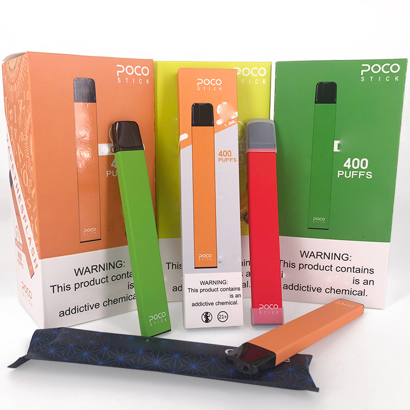 Unique disposable e cig POCO Stick Device Pod Kit 300mAh Battery 1.4ml Pod Cartridge bars Vape Pen 400 puffs puff plus puff glow
Unique disposable e cig POCO Stick Device Pod Kit 300mAh Battery 1.4ml Pod Cartridge bars Vape Pen 400 puffs puff plus puff glow