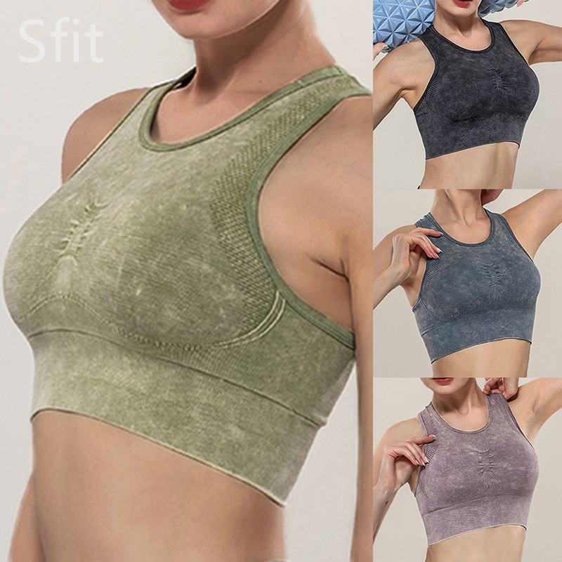 Sfit Women Solid Color Bra Sports Bra Gathered Running Yoga Women Padded Sports Fitness Workout Running Shirts Stretch, Blue
Sfit Women Solid Color Bra Sports Bra Gathered Running Yoga Women Padded Sports Fitness Workout Running Shirts Stretch, Blue