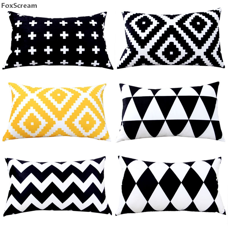 rectangle Decorative Cushions Cover Home Textile throw pillow case black and white decoratvie cushion cover geometric Pillowcase, P 30x50cm
rectangle Decorative Cushions Cover Home Textile throw pillow case black and white decoratvie cushion cover geometric Pillowcase, P 30x50cm