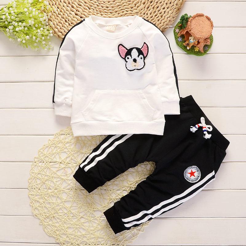 Baby Boys Clothes Spring Autumn Cartoon Dog Round Neck T-shirts Tops Long Pants Infant Clothing Set Casual Kids Bebes Sport Suits, Black
Baby Boys Clothes Spring Autumn Cartoon Dog Round Neck T-shirts Tops Long Pants Infant Clothing Set Casual Kids Bebes Sport Suits, Black