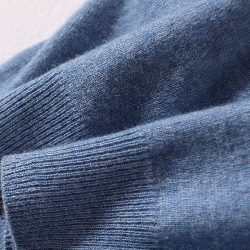 Winter & Autumn Soft Sweaters for man Clothes 100% Cashmere Knit Polo-Neck Pullovers 7Colors Men Jumpers MX191214