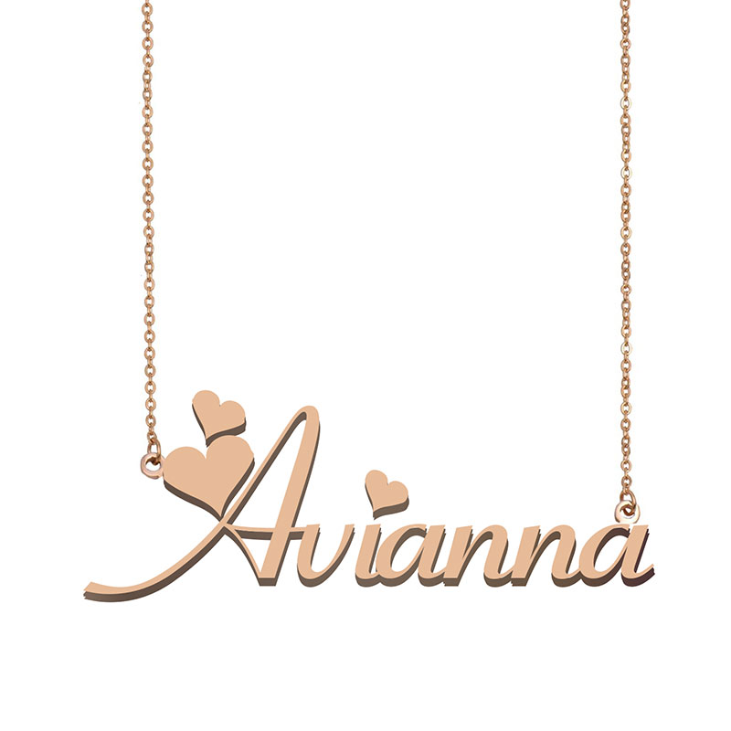 Avianna Name Necklace Pendant for Women Girlfriend Gifts Custom Nameplate Children Best Friends Jewelry 18k Gold Plated Stainless Steel, Silver
Avianna Name Necklace Pendant for Women Girlfriend Gifts Custom Nameplate Children Best Friends Jewelry 18k Gold Plated Stainless Steel, Silver