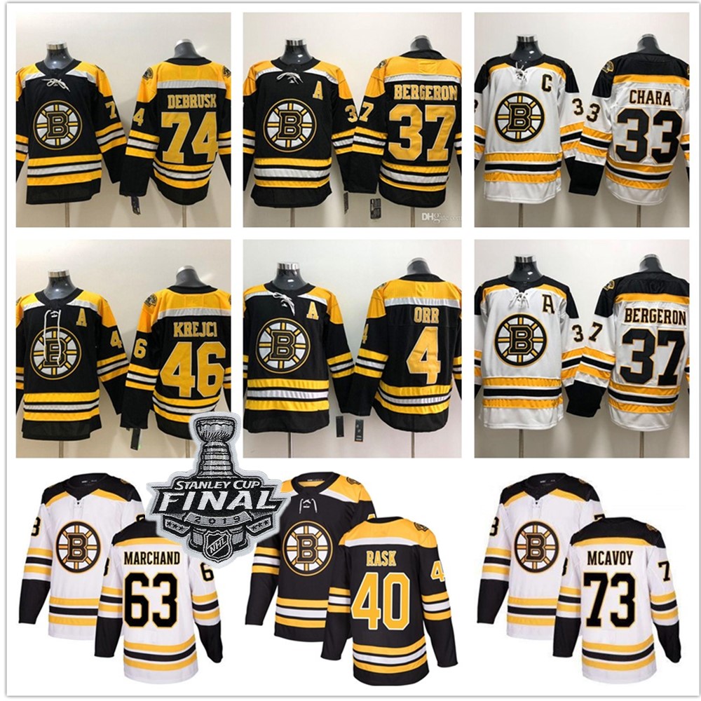 Boston Bruins 4 Bobby Orr 74 Jake DeBrusk 37 Patrice Bergeron 40 Rask 63 Brad Marchand 88 David Pastrnak Jersey, Black;red
Boston Bruins 4 Bobby Orr 74 Jake DeBrusk 37 Patrice Bergeron 40 Rask 63 Brad Marchand 88 David Pastrnak Jersey, Black;red