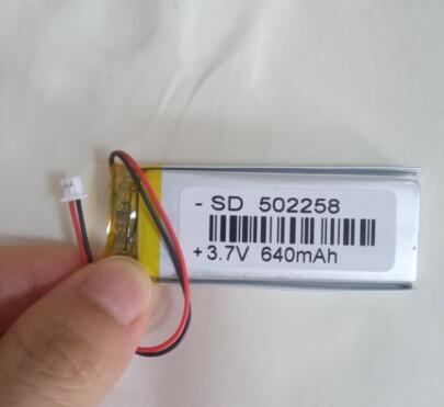 Free shipping 3pcs/lot 502258 640mAh 3.7v battery with 1.25 mm connector positive wire at Left polymer lithium battery li-po battery
Free shipping 3pcs/lot 502258 640mAh 3.7v battery with 1.25 mm connector positive wire at Left polymer lithium battery li-po battery