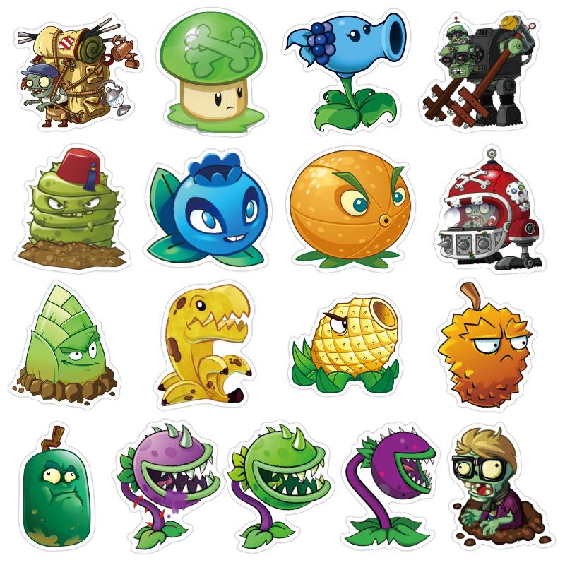 Plant Children Stickers Waterproof Removable Trolley Case Laptop Scooter Stickers