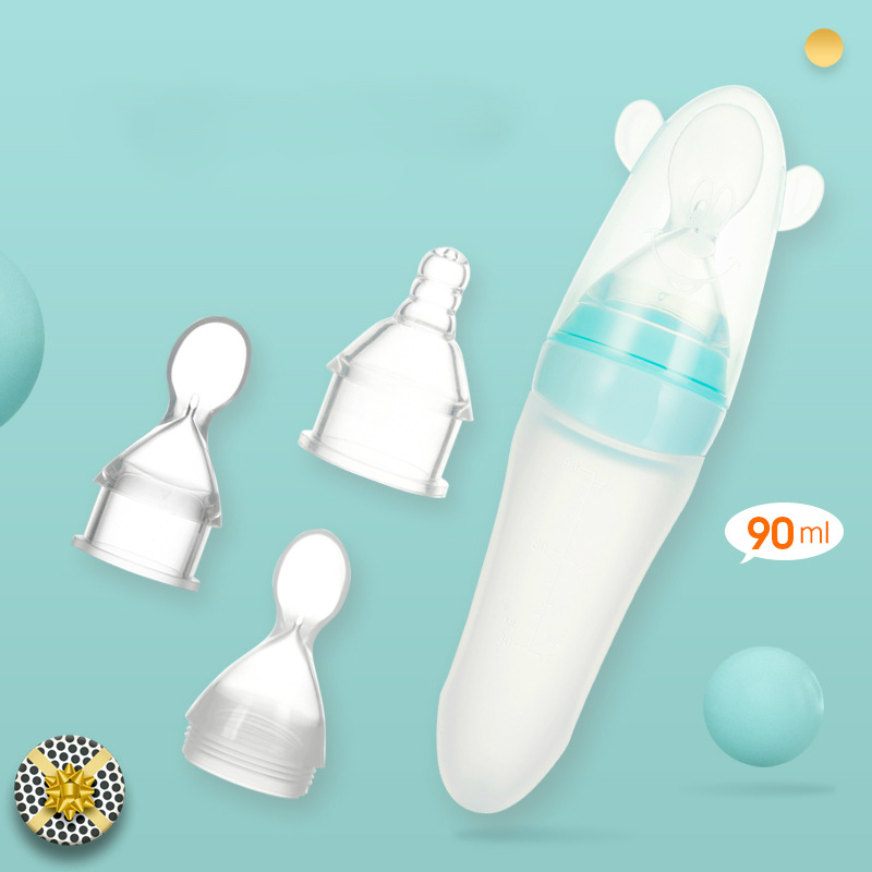 Safe Silicone Soft Spoon Head Rice Paste Bottle Baby Feeder Rice Milk Feeding Silicone Infant Cereal Bottle 90ML
Safe Silicone Soft Spoon Head Rice Paste Bottle Baby Feeder Rice Milk Feeding Silicone Infant Cereal Bottle 90ML