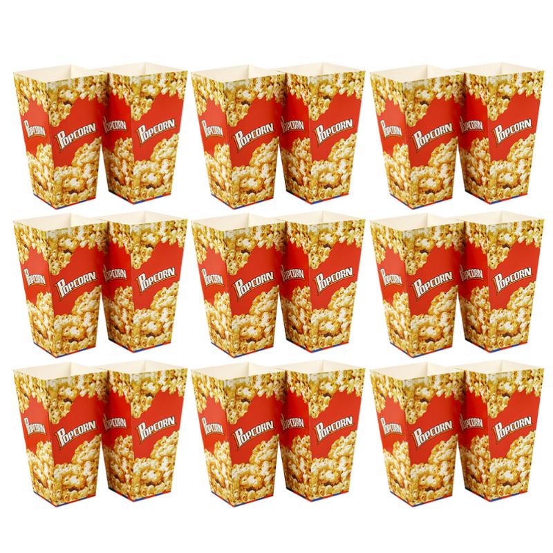 100pcs Paper Popcorn Box Portable Snack Candy Box Case Popcorn Storage Container for Home Shop
100pcs Paper Popcorn Box Portable Snack Candy Box Case Popcorn Storage Container for Home Shop