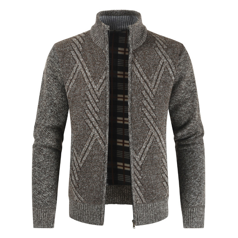 2020 Autumn Winter Mens Sweater Casual Stand Collar Thick Cardigan Men Fashion Warm Sweater Coats Men, Brown
2020 Autumn Winter Mens Sweater Casual Stand Collar Thick Cardigan Men Fashion Warm Sweater Coats Men, Brown