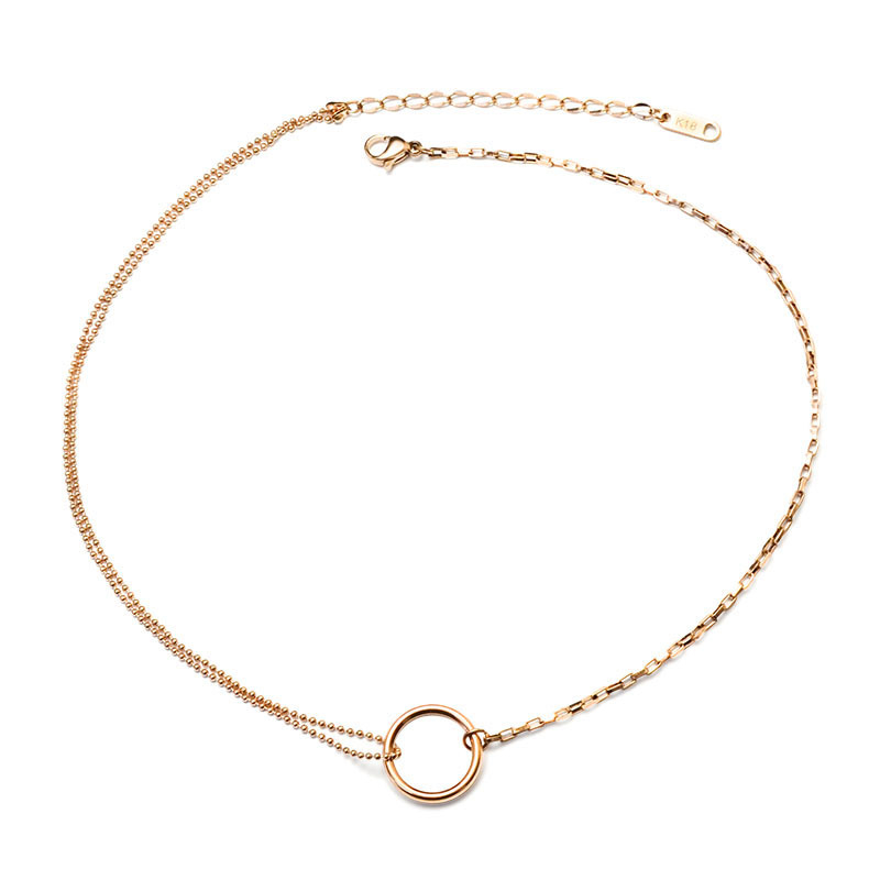 Stainless Steel Jewelry Fashion Round Collar Necklaces For Women Personalized Gold Color Beads Clavicle Necklace Chain 
Stainless Steel Jewelry Fashion Round Collar Necklaces For Women Personalized Gold Color Beads Clavicle Necklace Chain