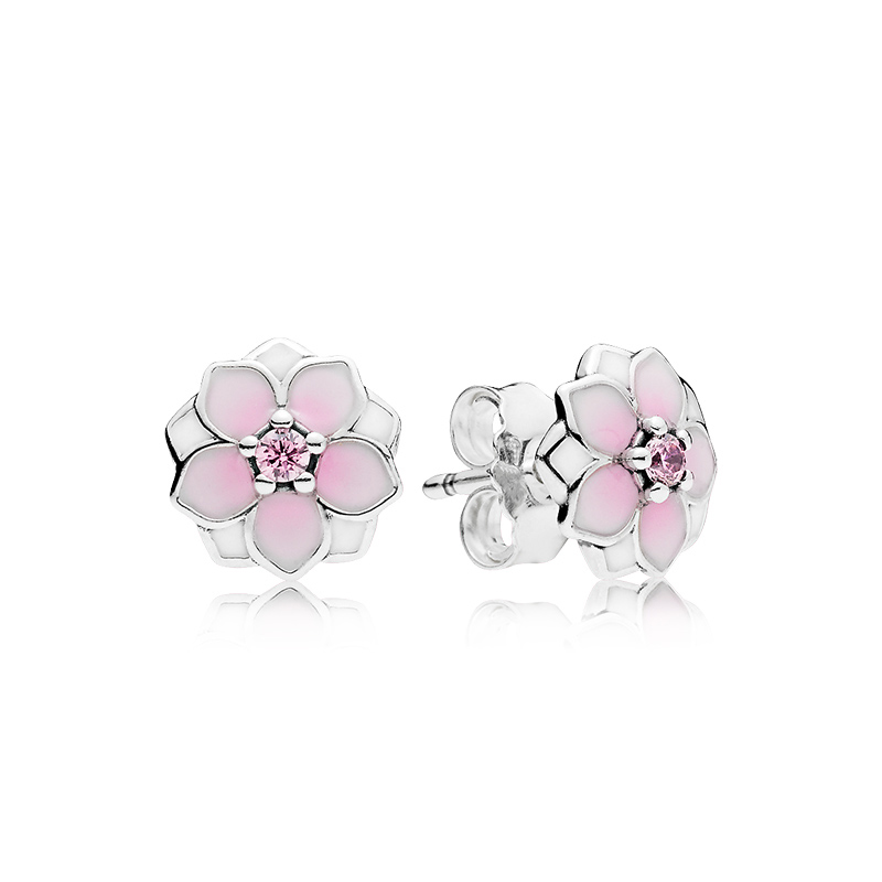 Pink magnolia Stud Earrings Original Box for Pandora 925 Sterling Silver Women Girls flowers Earrings retail Box sets
Pink magnolia Stud Earrings Original Box for Pandora 925 Sterling Silver Women Girls flowers Earrings retail Box sets