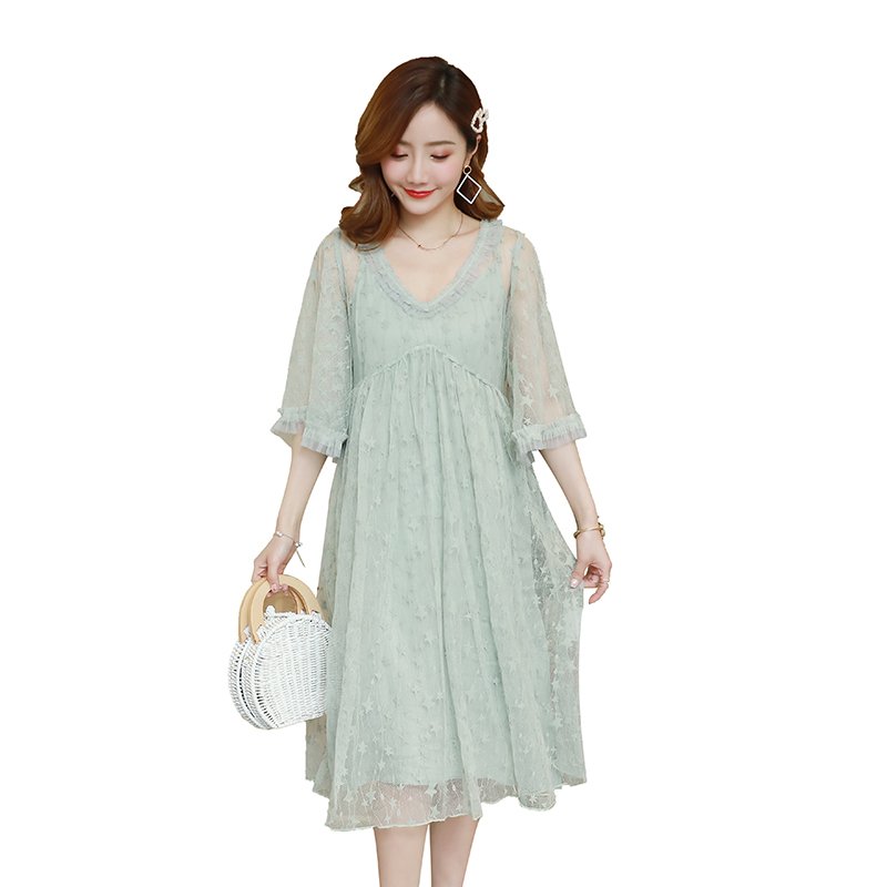 Maternity Summer Fashion Dress Plus Size for Pregnant Women Cute Elegant Mesh Midi Dresses Tank Dress set Pregnancy Clothes 2020, Pink
Maternity Summer Fashion Dress Plus Size for Pregnant Women Cute Elegant Mesh Midi Dresses Tank Dress set Pregnancy Clothes 2020, Pink