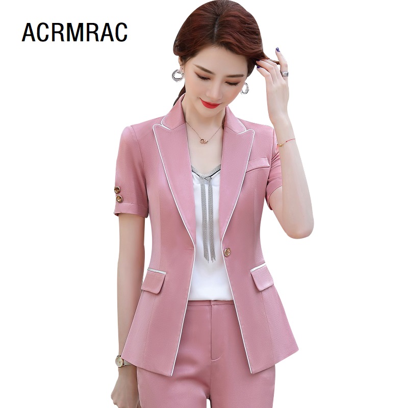 Women suits slim summer Short sleeve blazers pants Office Lady Formal Work clothes Women pants suits Woman set 2026, Pink pants
Women suits slim summer Short sleeve blazers pants Office Lady Formal Work clothes Women pants suits Woman set 2026, Pink pants