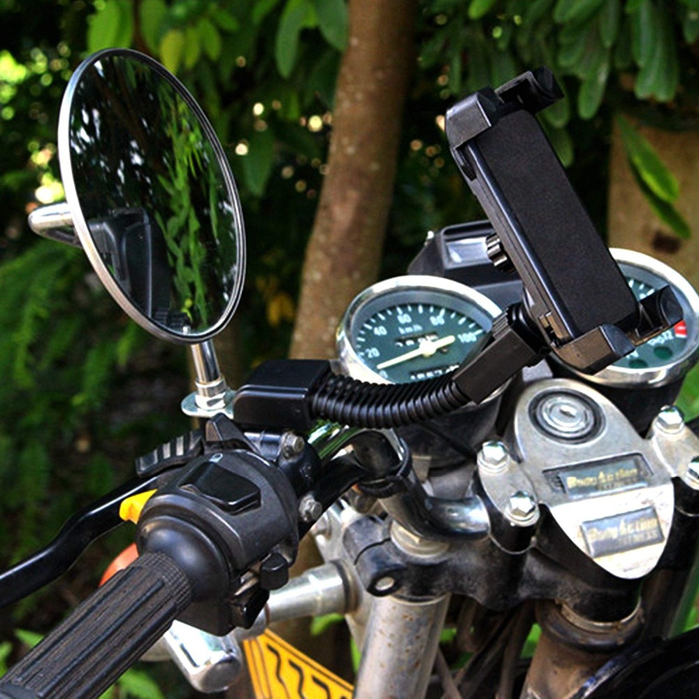 Motorcycle Phone Mount Universal Cell Phone Holder Bracket Stand forScooterMotorbikeInstall on Handelbar Mirror Base 476603342