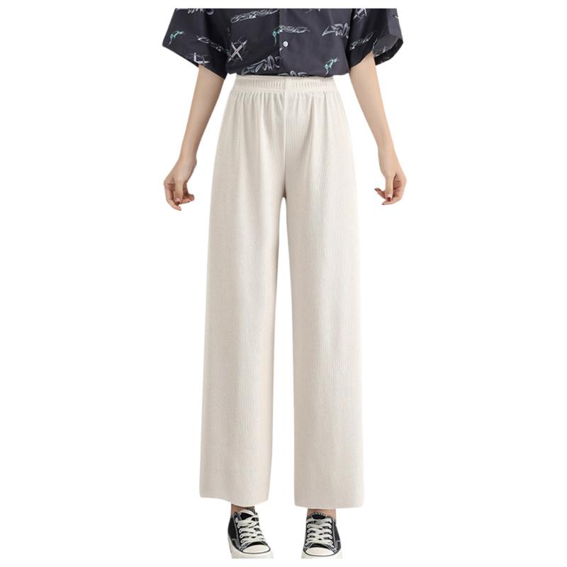Jaycosin Fashion Casual Trend Lady High Waist Ice Silk Wide Leg Pants Comfortable Comfy Stretch Solid Color Nine Point Pants 54, Beige
Jaycosin Fashion Casual Trend Lady High Waist Ice Silk Wide Leg Pants Comfortable Comfy Stretch Solid Color Nine Point Pants 54, Beige