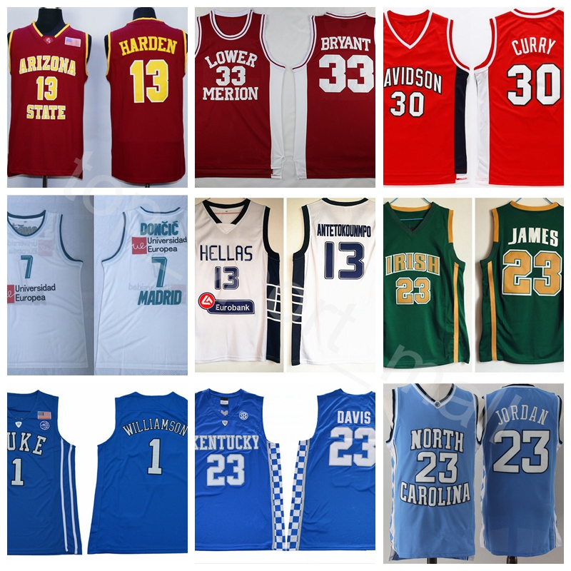 NCAA College Basketball Jerseys Stephen Curry Luka Doncic Harden Giannis Antetokounmpo Dwyane Wade Kawhi Leonard Kevin Durant Kyrie Irving Lillard Westbrook, Photo n
NCAA College Basketball Jerseys Stephen Curry Luka Doncic Harden Giannis Antetokounmpo Dwyane Wade Kawhi Leonard Kevin Durant Kyrie Irving Lillard Westbrook, Photo n