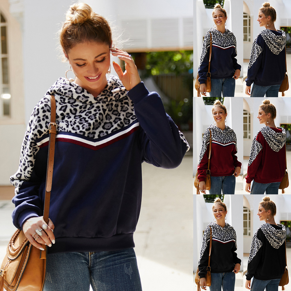 2019 Hot Sale Women's Sweatshirt leopard long-sleeved Hoodies Casual Sweatshirt Hooded Coat For Women, Black
2019 Hot Sale Women's Sweatshirt leopard long-sleeved Hoodies Casual Sweatshirt Hooded Coat For Women, Black