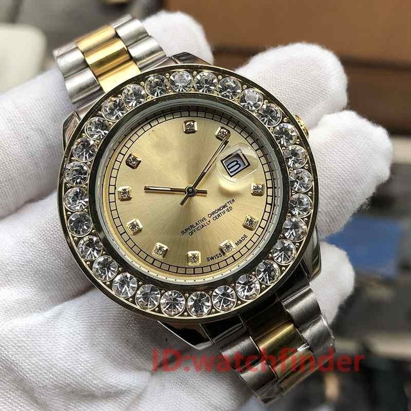 Wholesale Stainless Steel Men Rose Gold Sport iced out mens quartz Watch Diamond Watches Free Shipping Wristwatches, Slivery;brown
Wholesale Stainless Steel Men Rose Gold Sport iced out mens quartz Watch Diamond Watches Free Shipping Wristwatches, Slivery;brown