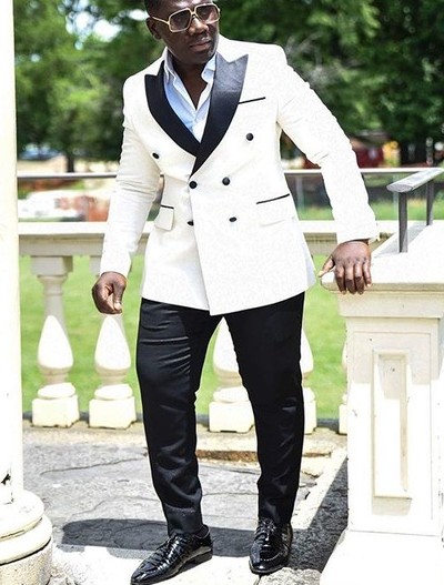 Classic Style Double-Breasted Ivory Groom Tuxedos Peak Lapel Men Suits 2 pieces Wedding/Prom/Dinner Blazer (Jacket+Pants+Tie) W781, Same as image
Classic Style Double-Breasted Ivory Groom Tuxedos Peak Lapel Men Suits 2 pieces Wedding/Prom/Dinner Blazer (Jacket+Pants+Tie) W781, Same as image