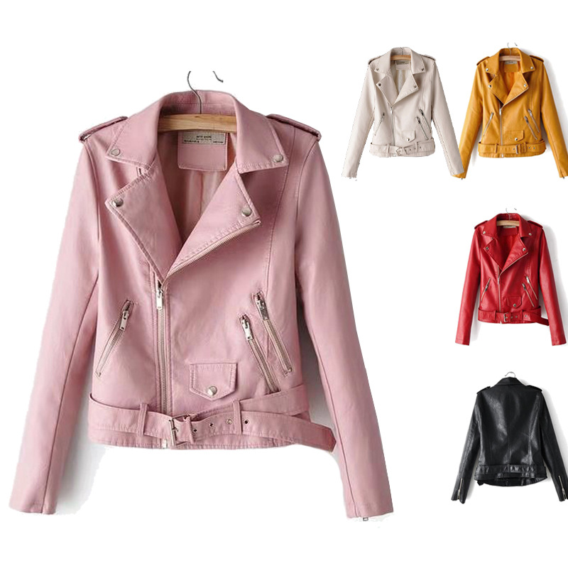 2020 New Autumn Winter Women Motorcycle Faux PU Leather Jackets Lady Biker Outerwear Coat with Belt Hot Sale 5Color, Yellow
2020 New Autumn Winter Women Motorcycle Faux PU Leather Jackets Lady Biker Outerwear Coat with Belt Hot Sale 5Color, Yellow
