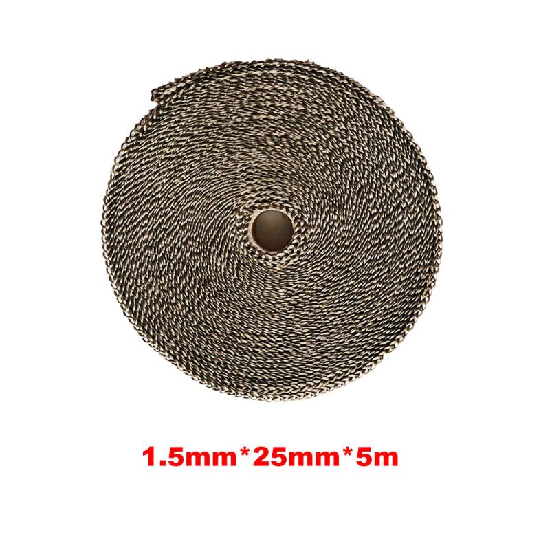 5M Motorcycle Exhaust Wrap Pipe Header Heat Wrap Turbo Mainfold Heat Exhaust Thermal Tape styling Universal accessories
5M Motorcycle Exhaust Wrap Pipe Header Heat Wrap Turbo Mainfold Heat Exhaust Thermal Tape styling Universal accessories