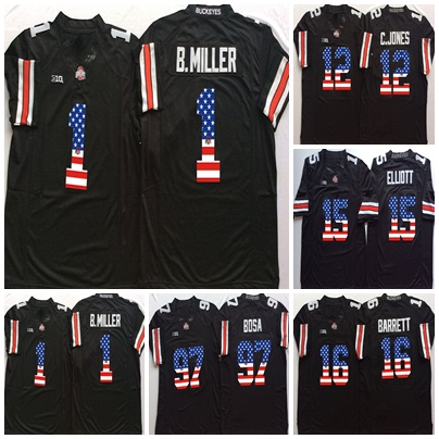Cheap Mens Custom Ohio State Buckeyes 1 B.Miller 12 C.Jones 15 Elliott 16 Barrett 97 Bosa Black1 Stitched USA Flag College Football Jerseys, Black;red
Cheap Mens Custom Ohio State Buckeyes 1 B.Miller 12 C.Jones 15 Elliott 16 Barrett 97 Bosa Black1 Stitched USA Flag College Football Jerseys, Black;red