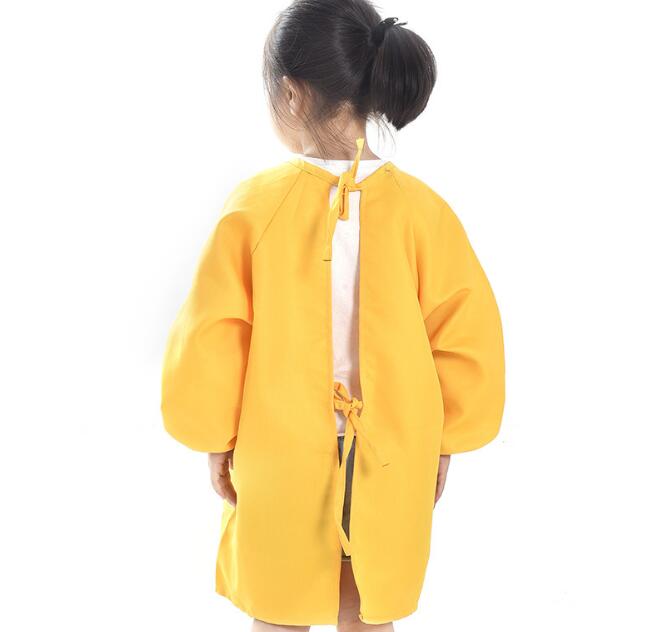 Children Kids Long Sleeve Apron Drawing Painting Waterproof Smock for Practice Brushwork