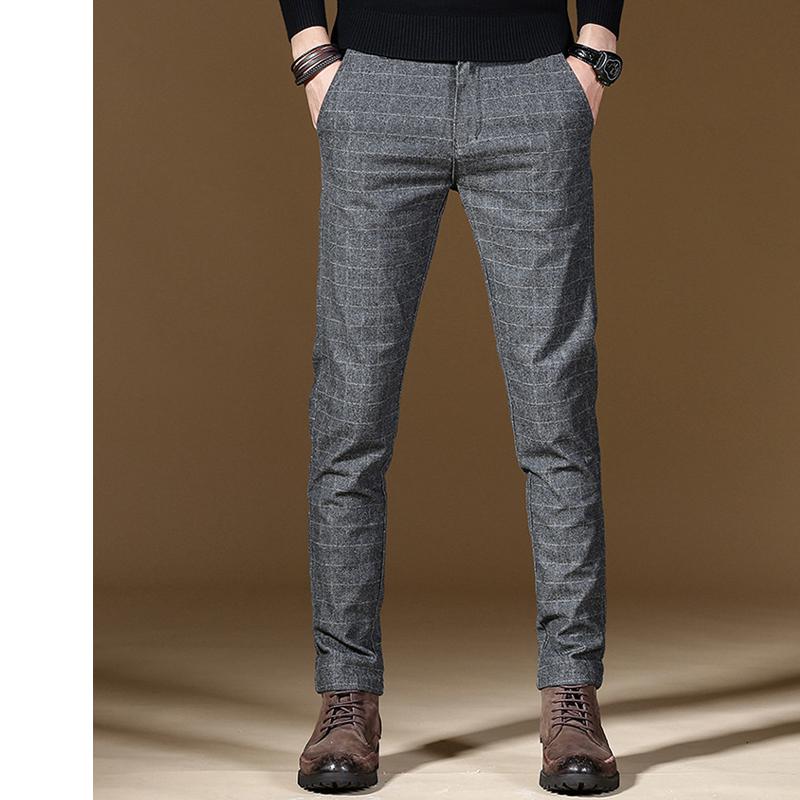2019 Man Straight Pants Men Trouser Elastic Male Waistline Trousers Mens Plaid Pants Black Stretch Slim Size, Grey
2019 Man Straight Pants Men Trouser Elastic Male Waistline Trousers Mens Plaid Pants Black Stretch Slim Size, Grey