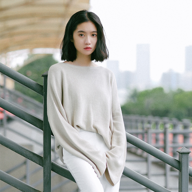 Women Sweaters Spring 2020 Korean Style Solid Casual Loose Flare Sleeve Knitted Pullover Khaki Pink Gray Beige Knitwear 2146
Women Sweaters Spring 2020 Korean Style Solid Casual Loose Flare Sleeve Knitted Pullover Khaki Pink Gray Beige Knitwear 2146