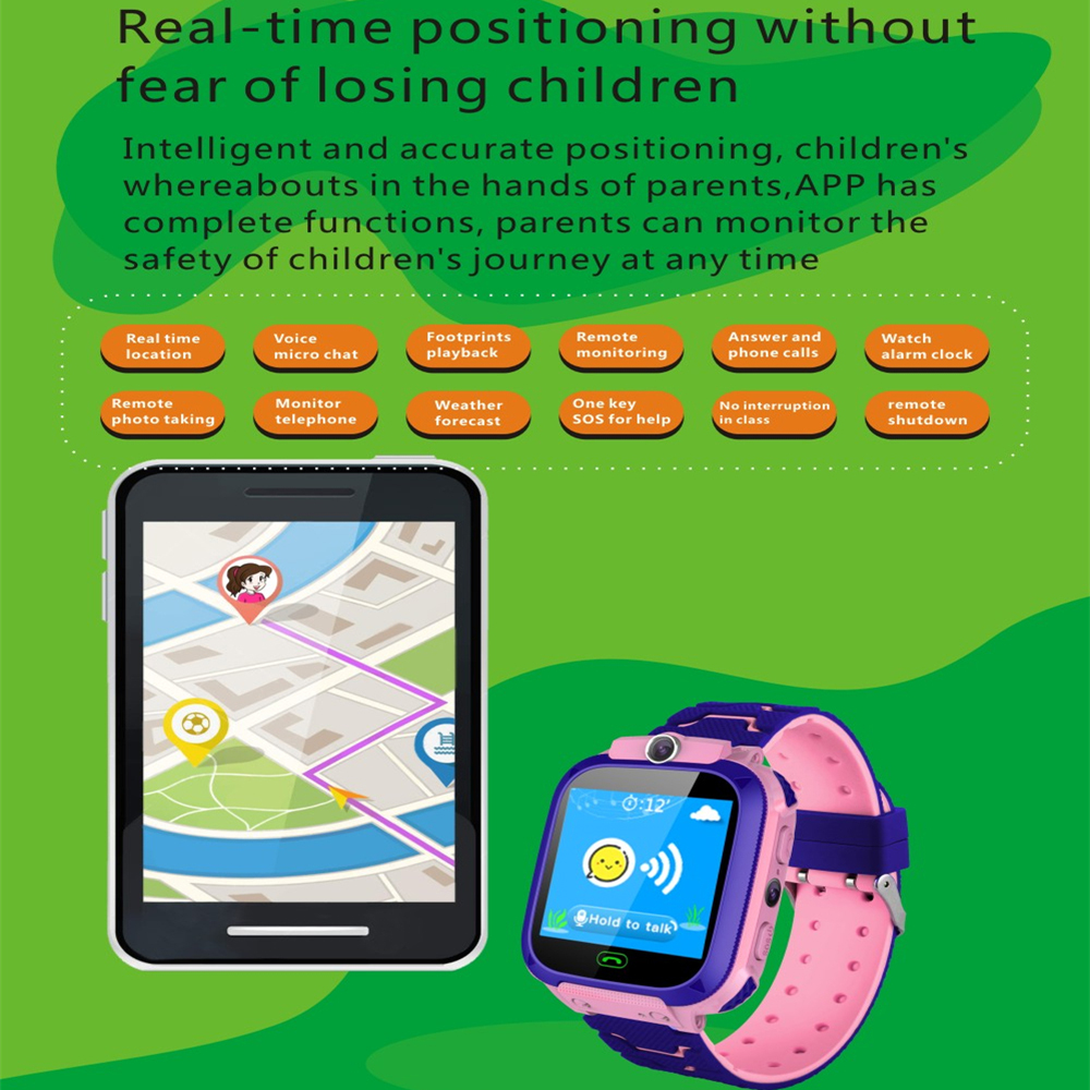 Waterproof Kids Smart Watch SOS Antillost Smartwatch Baby 2G SIM Card Clock Call Location Tracker Smartwatch PK Q50 Q90 Q528302712