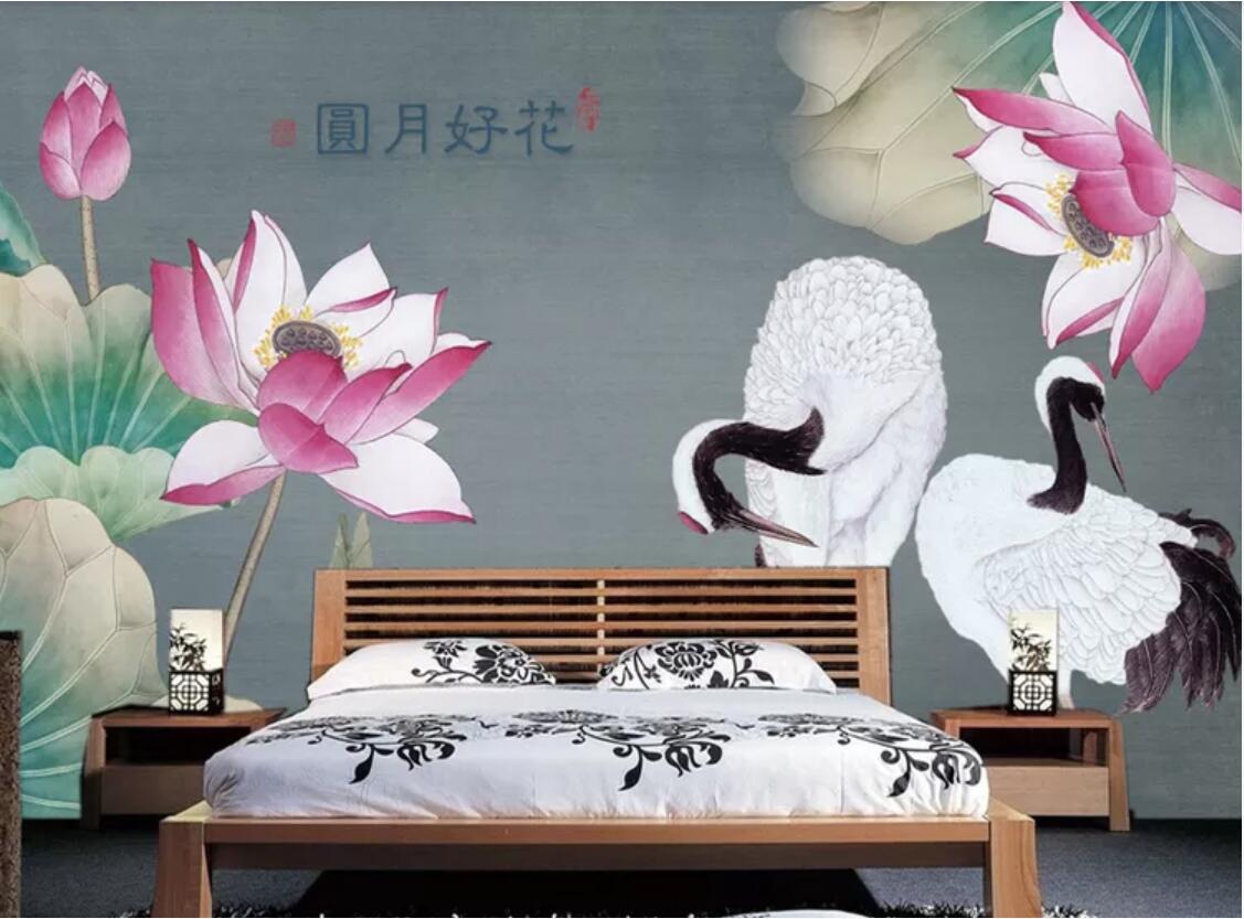 3d room wallpaper custom photo non-woven mural Flower good moon Chinese style lotus crane TV background painting wall art canvas pictures, Picture shows
3d room wallpaper custom photo non-woven mural Flower good moon Chinese style lotus crane TV background painting wall art canvas pictures, Picture shows