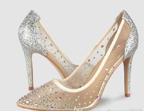 2019 new spring summer Elegant styles women shoes Rhinestone high heels crystals pointed toe mesh Pumps woman red sole wedding shoes #9005, Black
2019 new spring summer Elegant styles women shoes Rhinestone high heels crystals pointed toe mesh Pumps woman red sole wedding shoes #9005, Black
