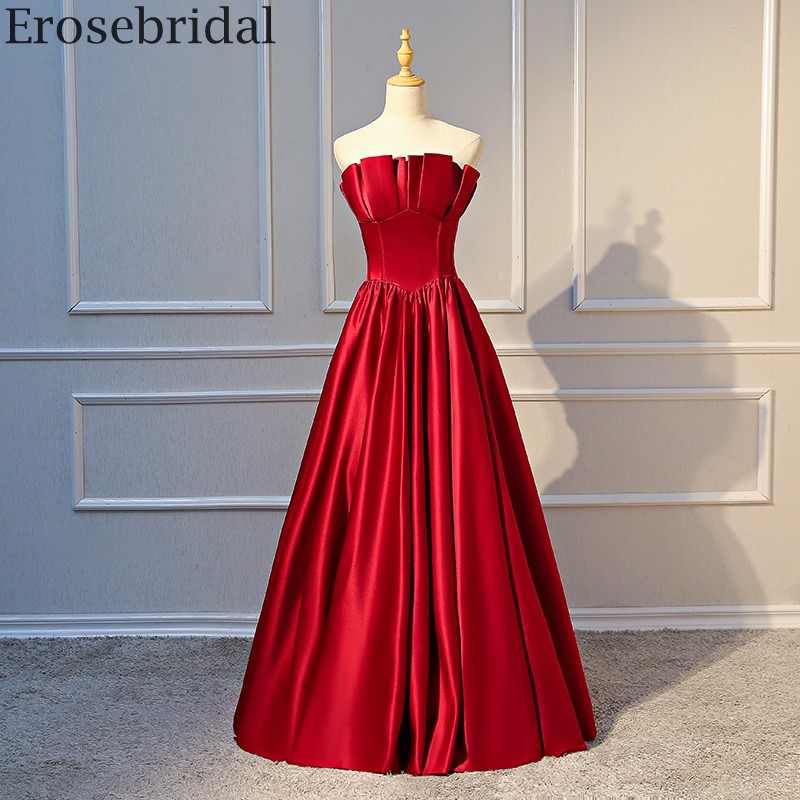 Erosebridal Red Satin Evening Dress 2020 Long Formal Dress Elegant A Line Women Party Gown Strapless Neck Lace Up Back, Pink
Erosebridal Red Satin Evening Dress 2020 Long Formal Dress Elegant A Line Women Party Gown Strapless Neck Lace Up Back, Pink