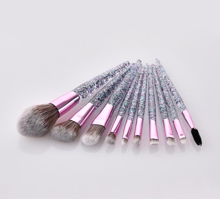 10pcs makeup brushes set for eyeshadow blush highlighter cosmetics glitter quicksand handle brush tools DHL Free
10pcs makeup brushes set for eyeshadow blush highlighter cosmetics glitter quicksand handle brush tools DHL Free