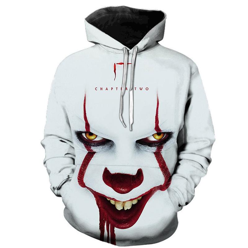 Horror Movie IT Chapter Two 3D Print Hooded Sweatshirts Men Women Fashion Casual Funny Pullover IT Clown Print Pattern Hoodies, V1
Horror Movie IT Chapter Two 3D Print Hooded Sweatshirts Men Women Fashion Casual Funny Pullover IT Clown Print Pattern Hoodies, V1