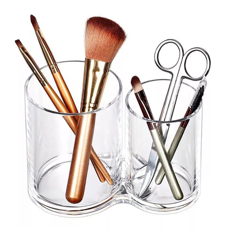 Desktop Clear Makeup Brush Holder Organizer 2 Slots Acrylic Cosmetics Brushes Storage Solution MV99
Desktop Clear Makeup Brush Holder Organizer 2 Slots Acrylic Cosmetics Brushes Storage Solution MV99