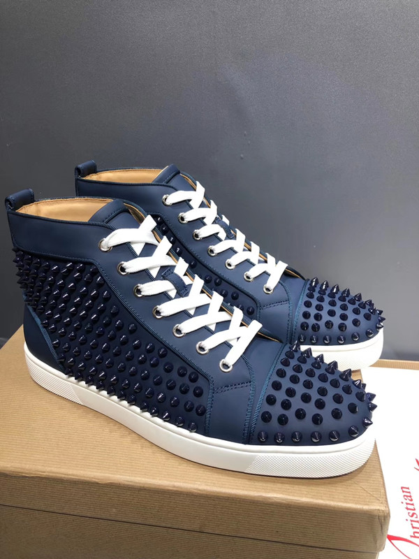 New Items Fashion High Top Spikes For Men Red Bottom Sneakers Shoes Suede Leather Wedding Party Casual Walking Trainers Cheap Sale, As is shown in
New Items Fashion High Top Spikes For Men Red Bottom Sneakers Shoes Suede Leather Wedding Party Casual Walking Trainers Cheap Sale, As is shown in