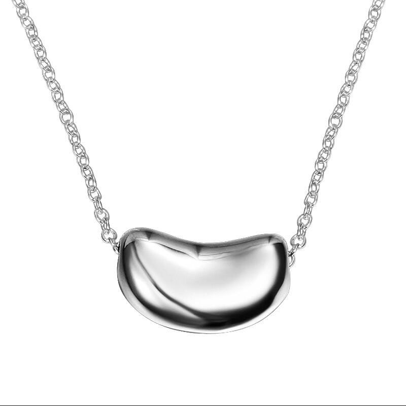 Brand new Soybean necklace sterling silver plate necklace STSN108,hot sale fashion 925 silver pendant necklace factory free shipping