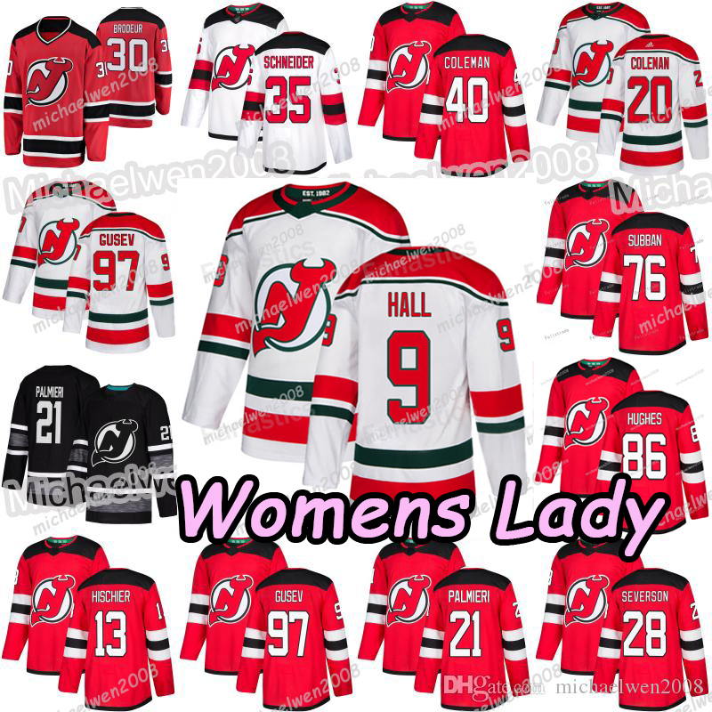 Womens Jack Hughes Nico Hischier New Jersey Devils P.K.Subban Kyle Palmieri Taylor Hall Cory Schneider Severson Nikita Gusev Brodeur Jerseys, Womens white away
Womens Jack Hughes Nico Hischier New Jersey Devils P.K.Subban Kyle Palmieri Taylor Hall Cory Schneider Severson Nikita Gusev Brodeur Jerseys, Womens white away