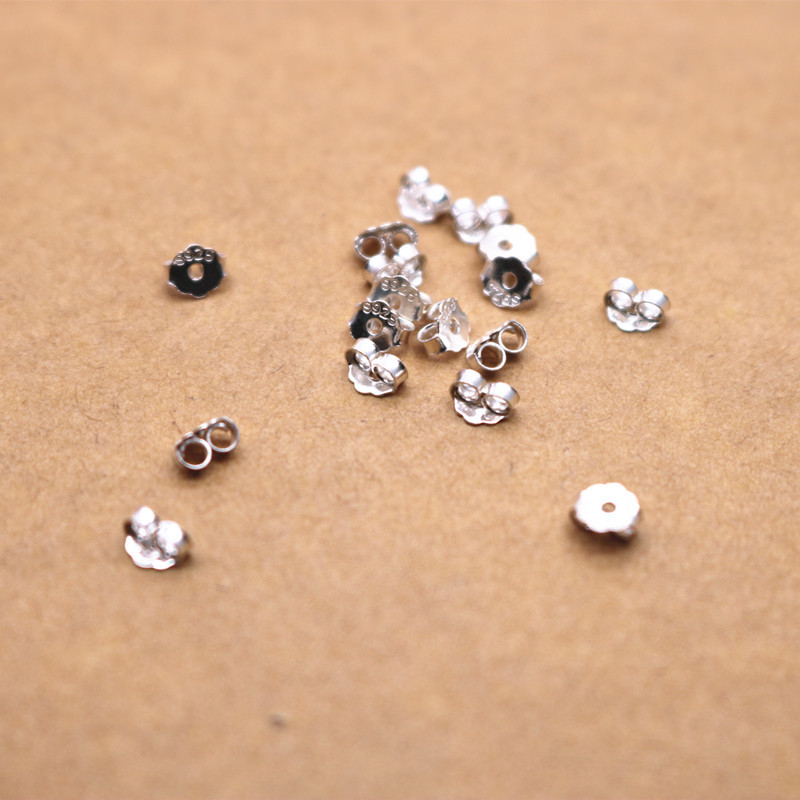 Wholesale Butterfly Earring Back 925 Sterling Silver Ear Back Plug Fashion Fine Jewelry Prevent Allergies Earrings Accessories