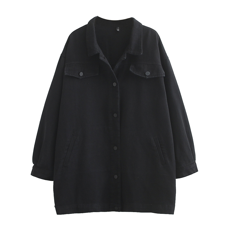 Plus Size Casual Jacket 2019 Autumn Clothing Fashion Loose Safari Style Long Sleeve Coats Women A22-2355, Black
Plus Size Casual Jacket 2019 Autumn Clothing Fashion Loose Safari Style Long Sleeve Coats Women A22-2355, Black
