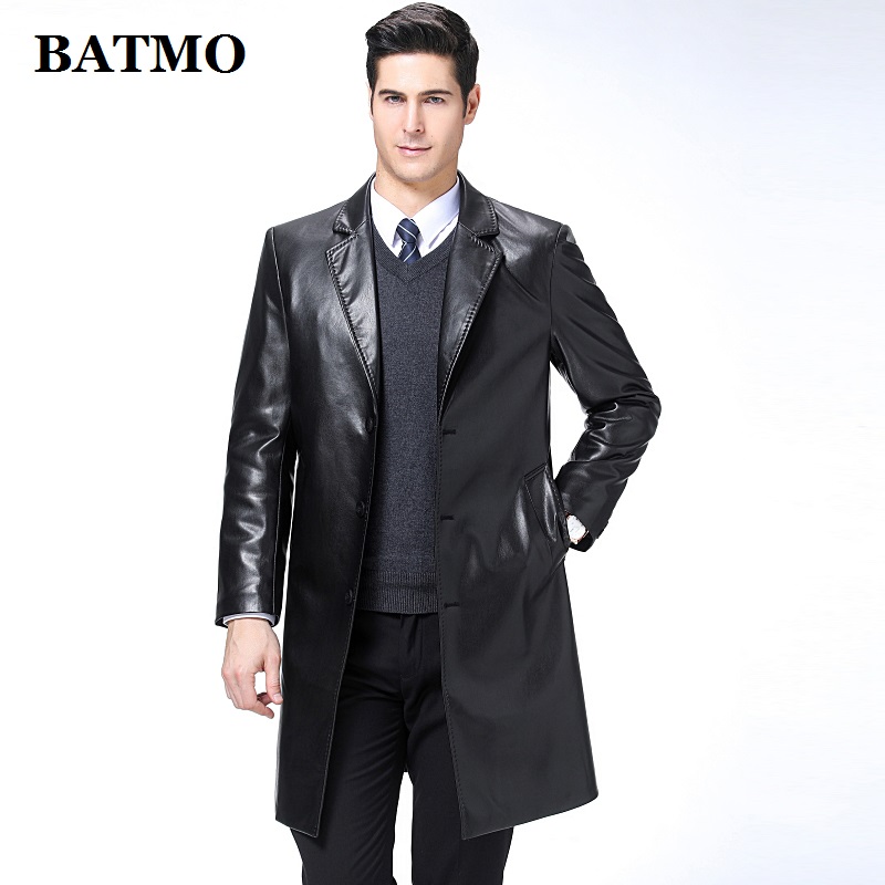 BATMO 2020 new arrival spring high quality faux leather jackets men,men's leather long trench coat,8877, Black
BATMO 2020 new arrival spring high quality faux leather jackets men,men's leather long trench coat,8877, Black