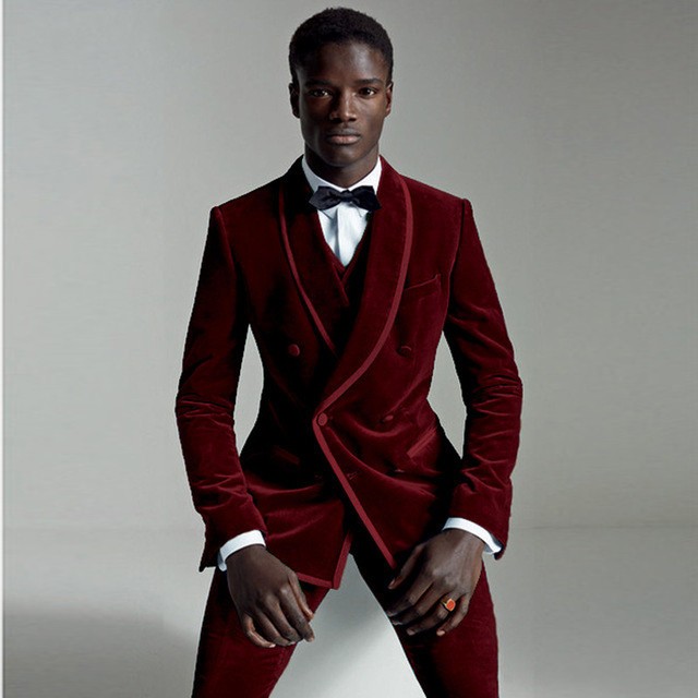Custom Made Men Suits Shawl Lapel Groom Tuxedos Velvet Best Men Wedding Groomsmen ( Jacket+Vest+Pants+Tie ) E365, Same the picture
Custom Made Men Suits Shawl Lapel Groom Tuxedos Velvet Best Men Wedding Groomsmen ( Jacket+Vest+Pants+Tie ) E365, Same the picture