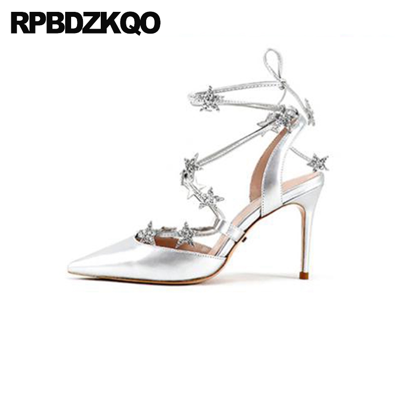 fetish casual stiletto pointed pumps high heels women sandals 2019 summer closed toe silver shoes lace up sequin ladies, Silver 8cm
fetish casual stiletto pointed pumps high heels women sandals 2019 summer closed toe silver shoes lace up sequin ladies, Silver 8cm