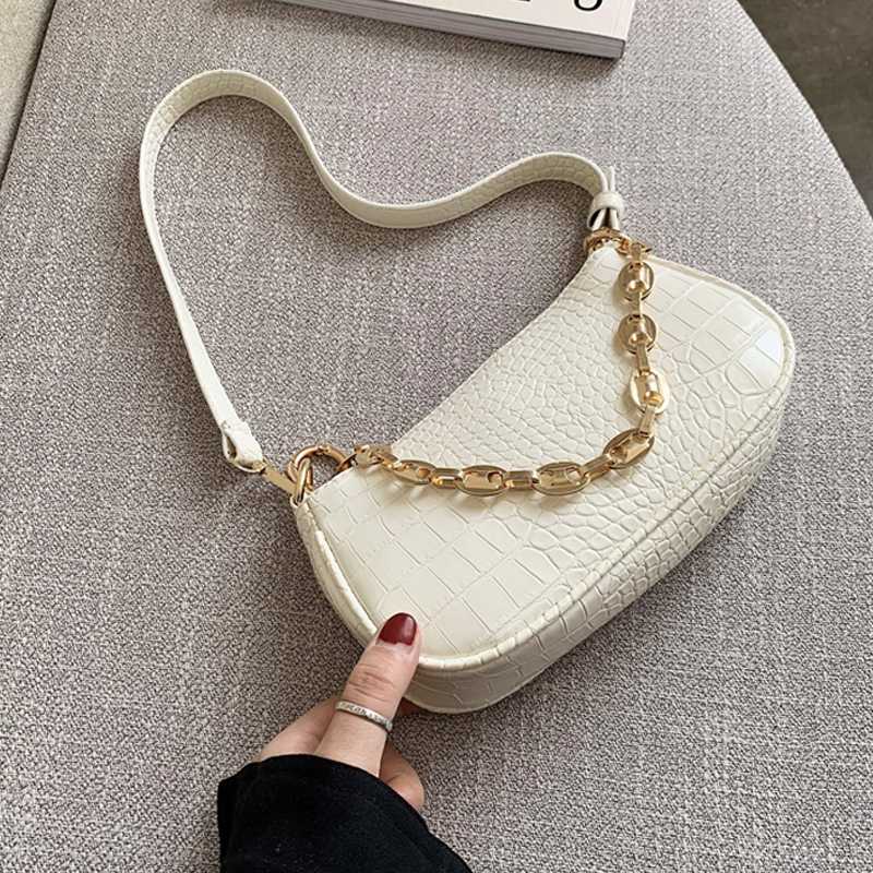 Fashion Crocodile Pattern Baguette bags MINI PU Leather Shoulder Bags For Women Chain Handbag Female Travel tote, Beige
Fashion Crocodile Pattern Baguette bags MINI PU Leather Shoulder Bags For Women Chain Handbag Female Travel tote, Beige