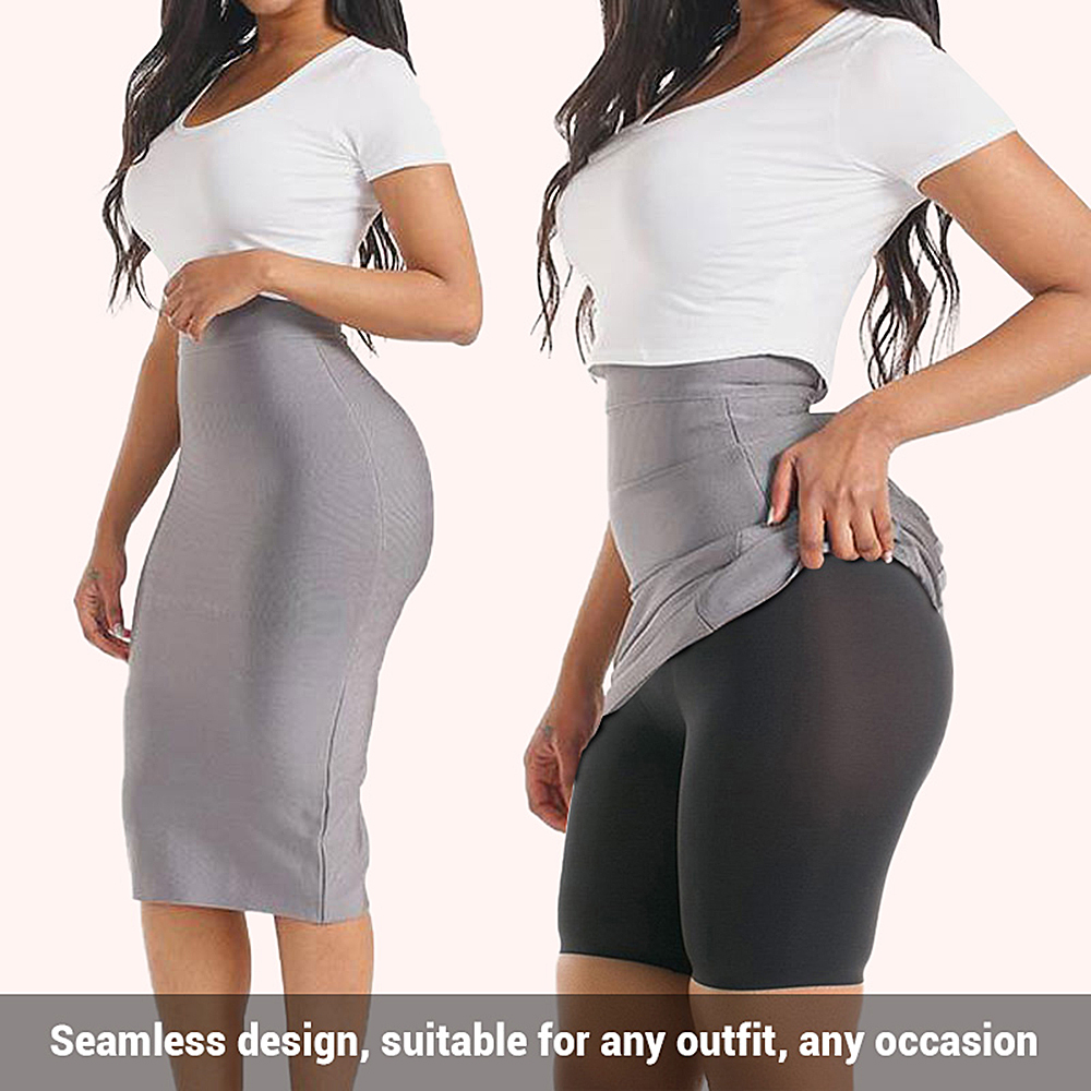 HEXIN Seamless High Waist Tummy Control Boyshort Panties Shapers Slimming Butt Booty Lifter Body Shaper Briefs Women Underwear T200529