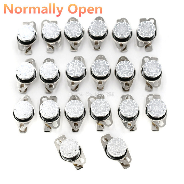 2pcs normally open 301 10a 250v 40-135 degree bakelite ksd-301 temperature switch thermostat sensor 50 60 65 70 75 80 90 100
2pcs normally open 301 10a 250v 40-135 degree bakelite ksd-301 temperature switch thermostat sensor 50 60 65 70 75 80 90 100