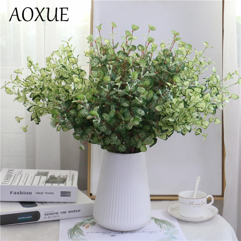50cm high quality artificial flower green plant begonia leaf bouquet small ivy leaves simulation fake flower money leaf bunch, Light green
50cm high quality artificial flower green plant begonia leaf bouquet small ivy leaves simulation fake flower money leaf bunch, Light green