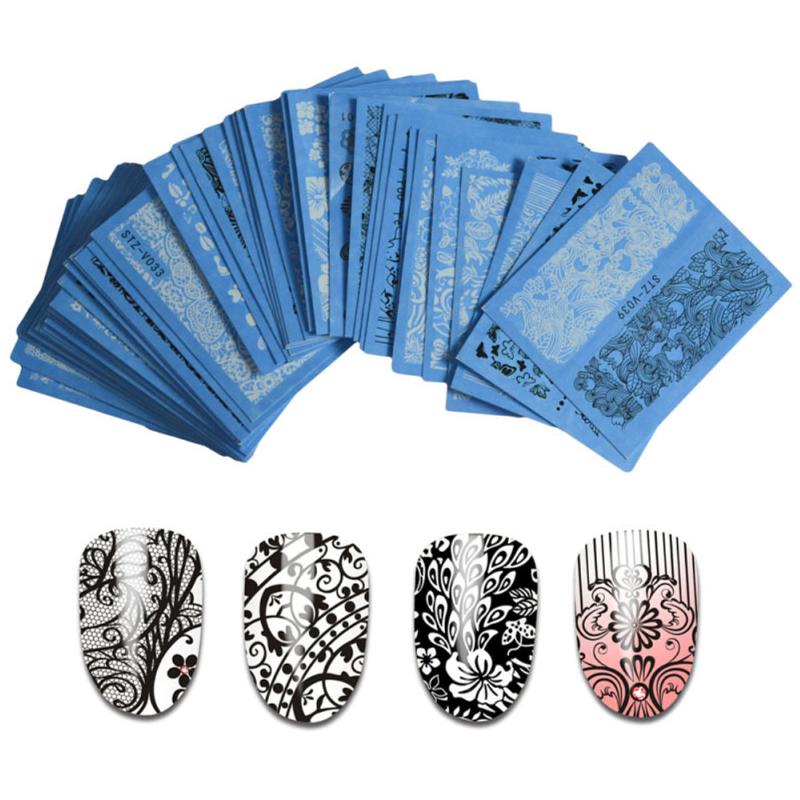 48PCS 3D White Lace Sticker DIY Mixed Designs Watermark Hollow Lace Nail Applique Waterborne Stereo Manicure Decoration Tool, As pic
48PCS 3D White Lace Sticker DIY Mixed Designs Watermark Hollow Lace Nail Applique Waterborne Stereo Manicure Decoration Tool, As pic